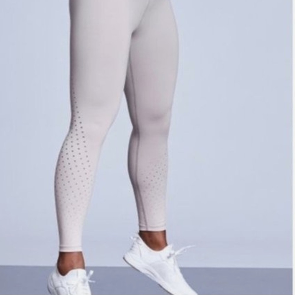 Athleta Leggings “Contender” Athleisure Gray/Pink Ombre Size S